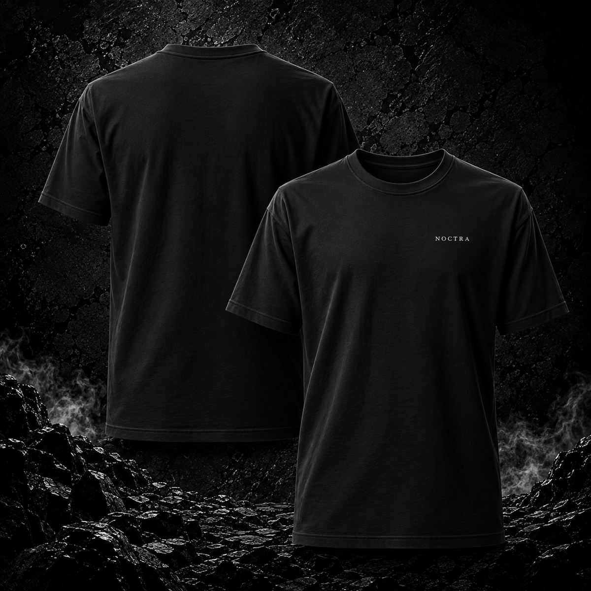 NOCTRA SIGNATURE — Embroidered Minimalist Tee