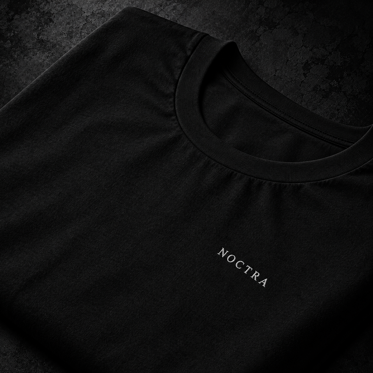 NOCTRA SIGNATURE — Embroidered Minimalist Tee